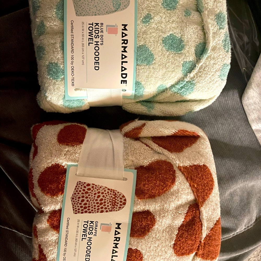 Kids hooded towels